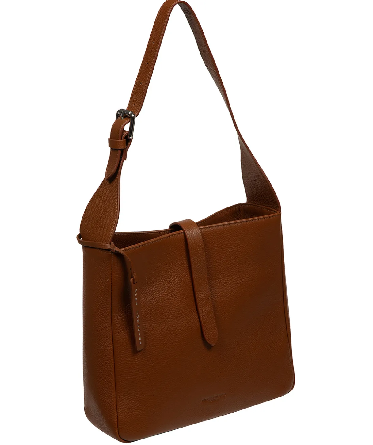 Isola' Rich Tan Leather Tote Bag