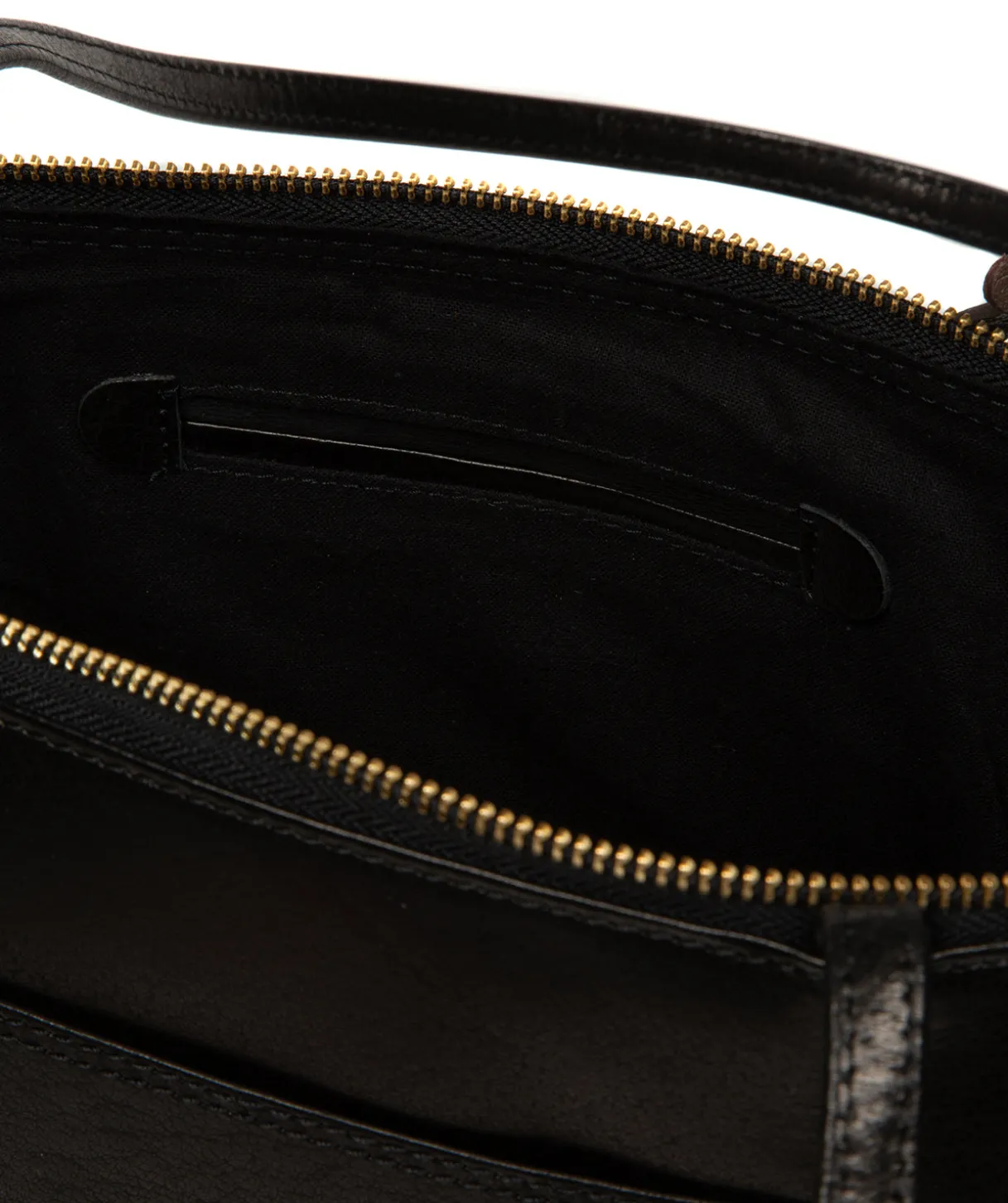Isolde' Black Leather Tote Bag