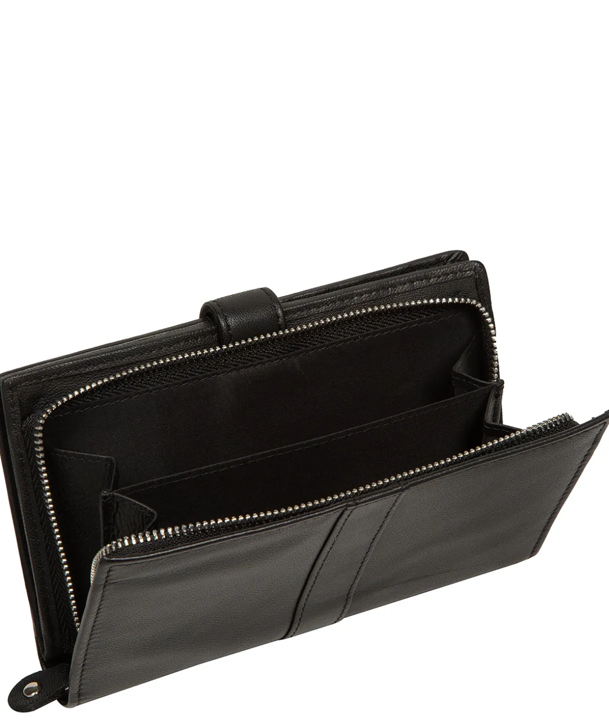 Jade' Black Leather Purse