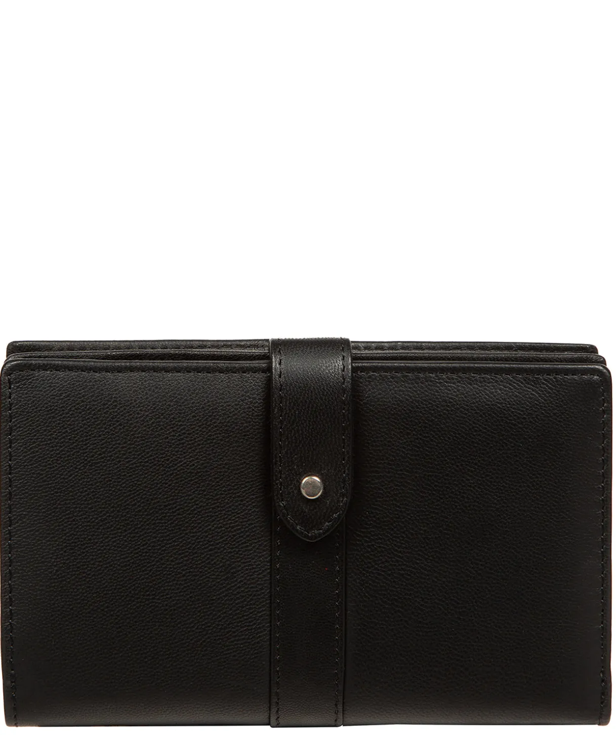 Jade' Black Leather Purse