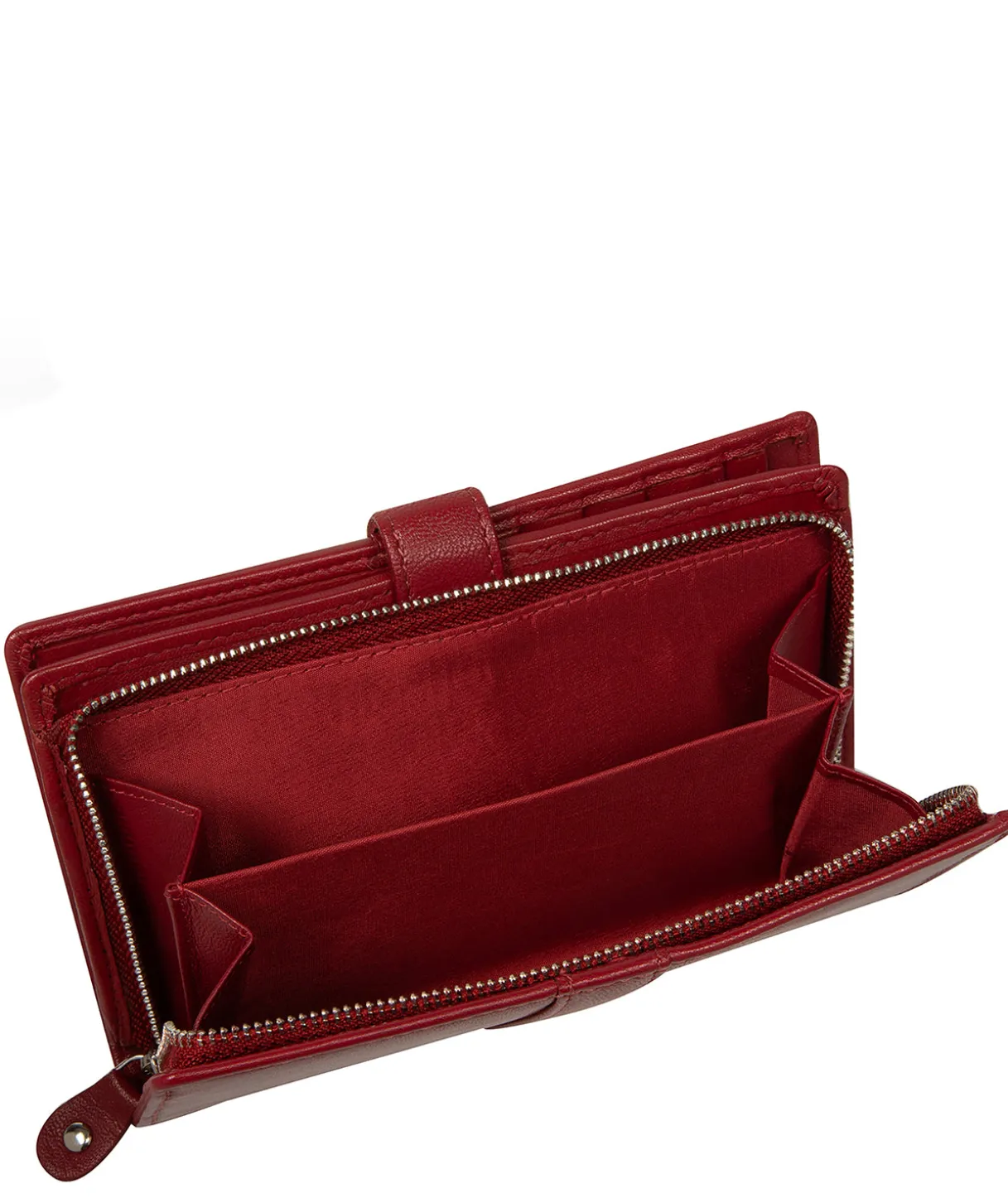 Jade' Red Leather Purse