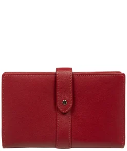 Jade' Red Leather Purse
