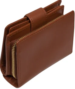 Jody' Caramel Leather Bi-Fold Purse