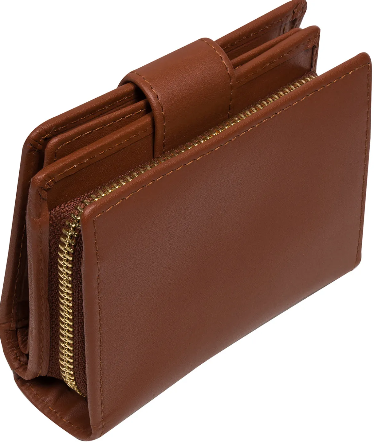 Jody' Caramel Leather Bi-Fold Purse