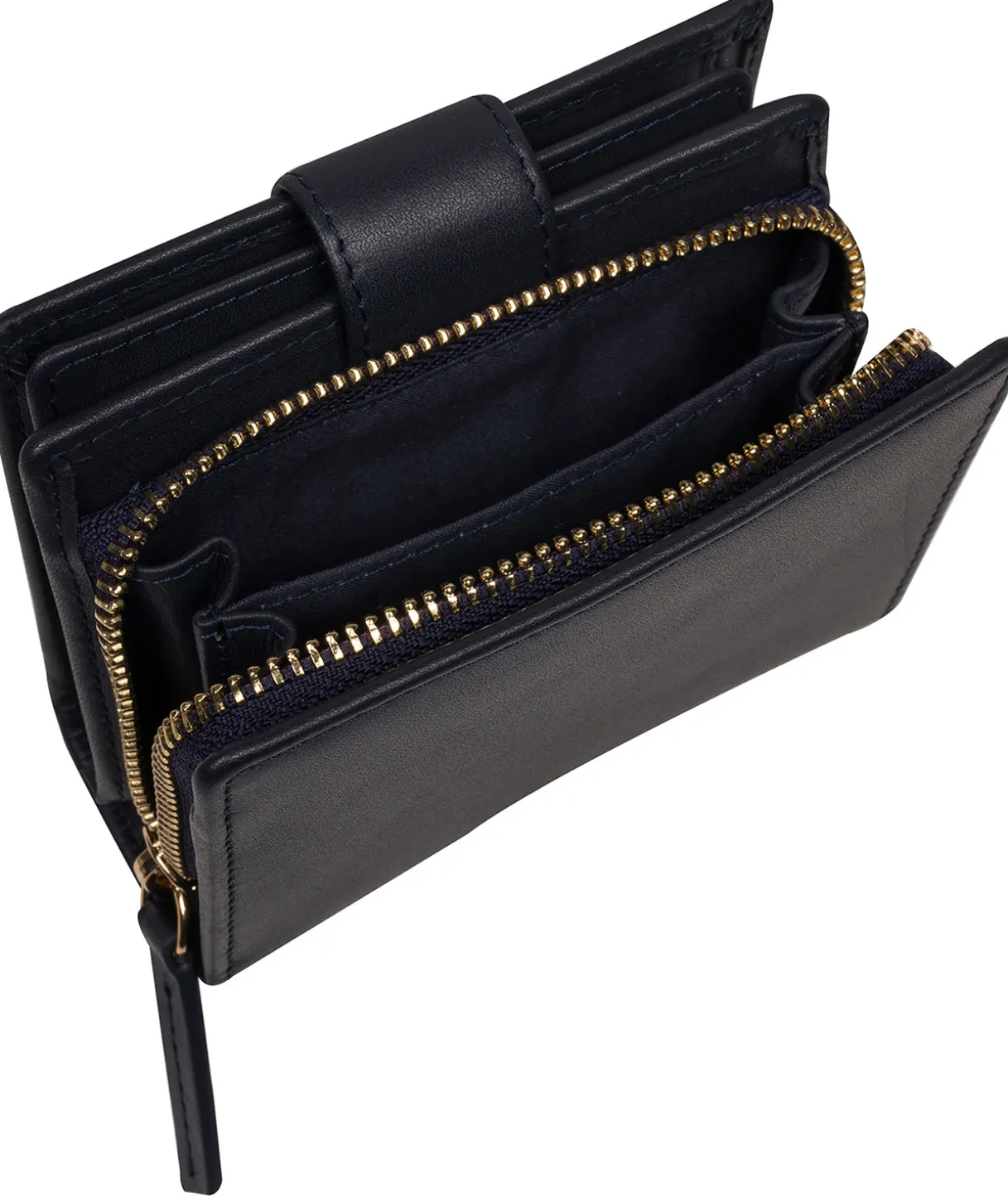 Jody' Dark Navy Leather Bi-Fold Purse