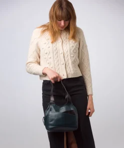 Juliet' Snorkel Blue & Navy Leather Handbag