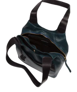 Juliet' Snorkel Blue & Navy Leather Handbag