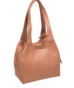 Juliet' Subtle Pink Leather Handbag
