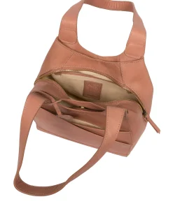 Juliet' Subtle Pink Leather Handbag
