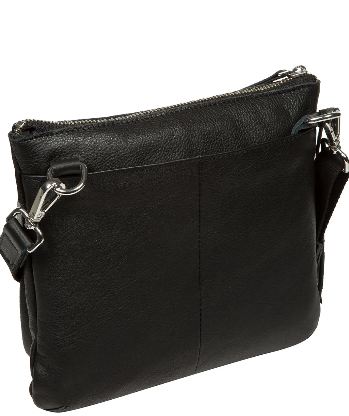 Kaia' Black Leather Cross Body Bag