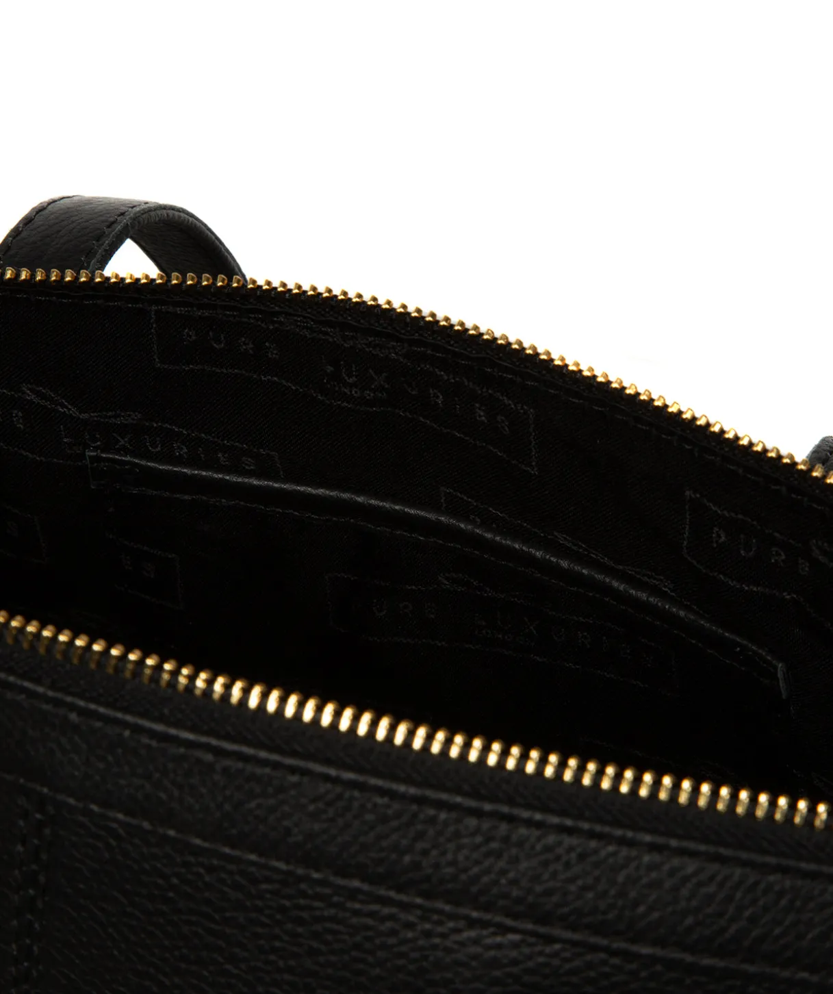 Katya' Black Leather Tote Bag