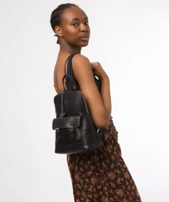 Kendal' Navy Leather Backpack