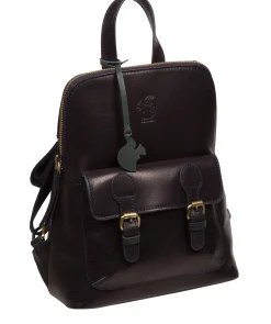 Kendal' Navy Leather Backpack