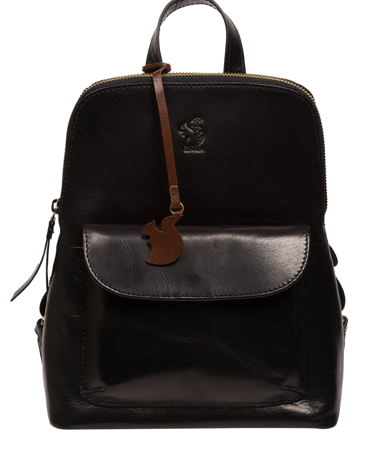 Kerrie' Black Leather Backpack