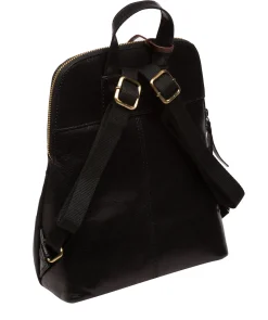 Kerrie' Black Leather Backpack