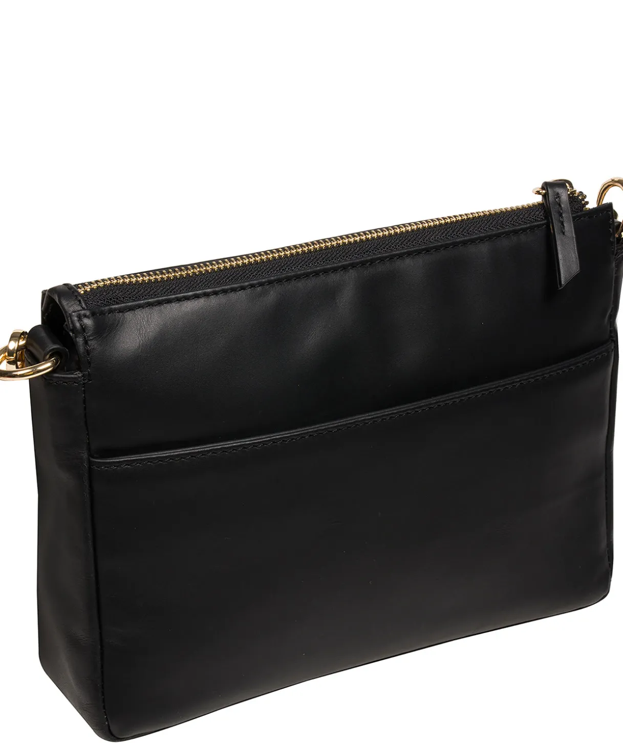 Kerry' Black Leather Cross Body Bag
