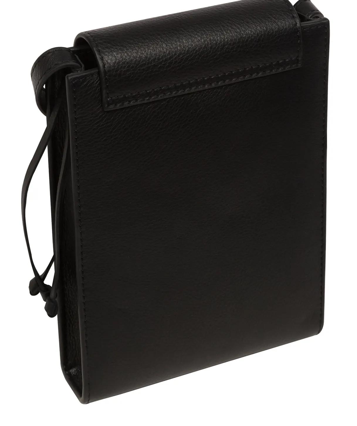 Kiana' Black Nappa Leather Cross Body Phone Bag