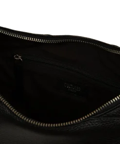 Kovo' Black Leather Shoulder Bag