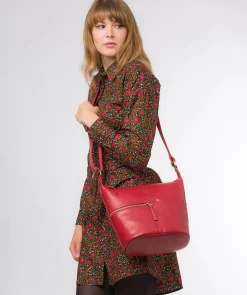 Kristin' Chilli Pepper Leather Shoulder Bag