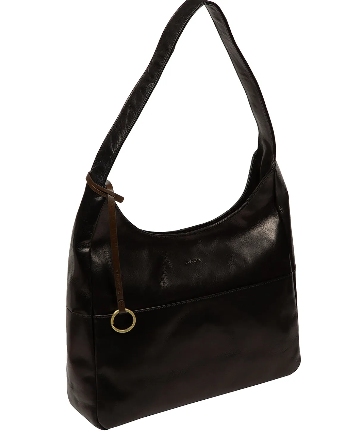 Kyra' Black Leather Tote Bag