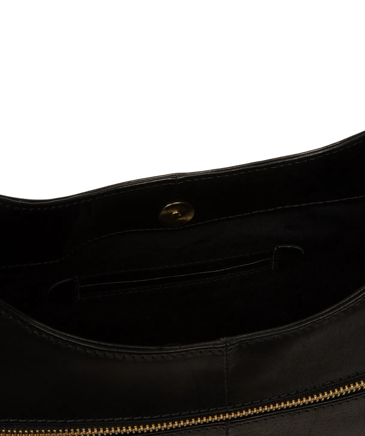 Kyra' Black Leather Tote Bag