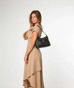 Lambourne' Black Leather Grab Bag