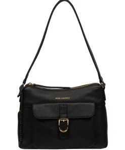 Lambourne' Black Leather Grab Bag