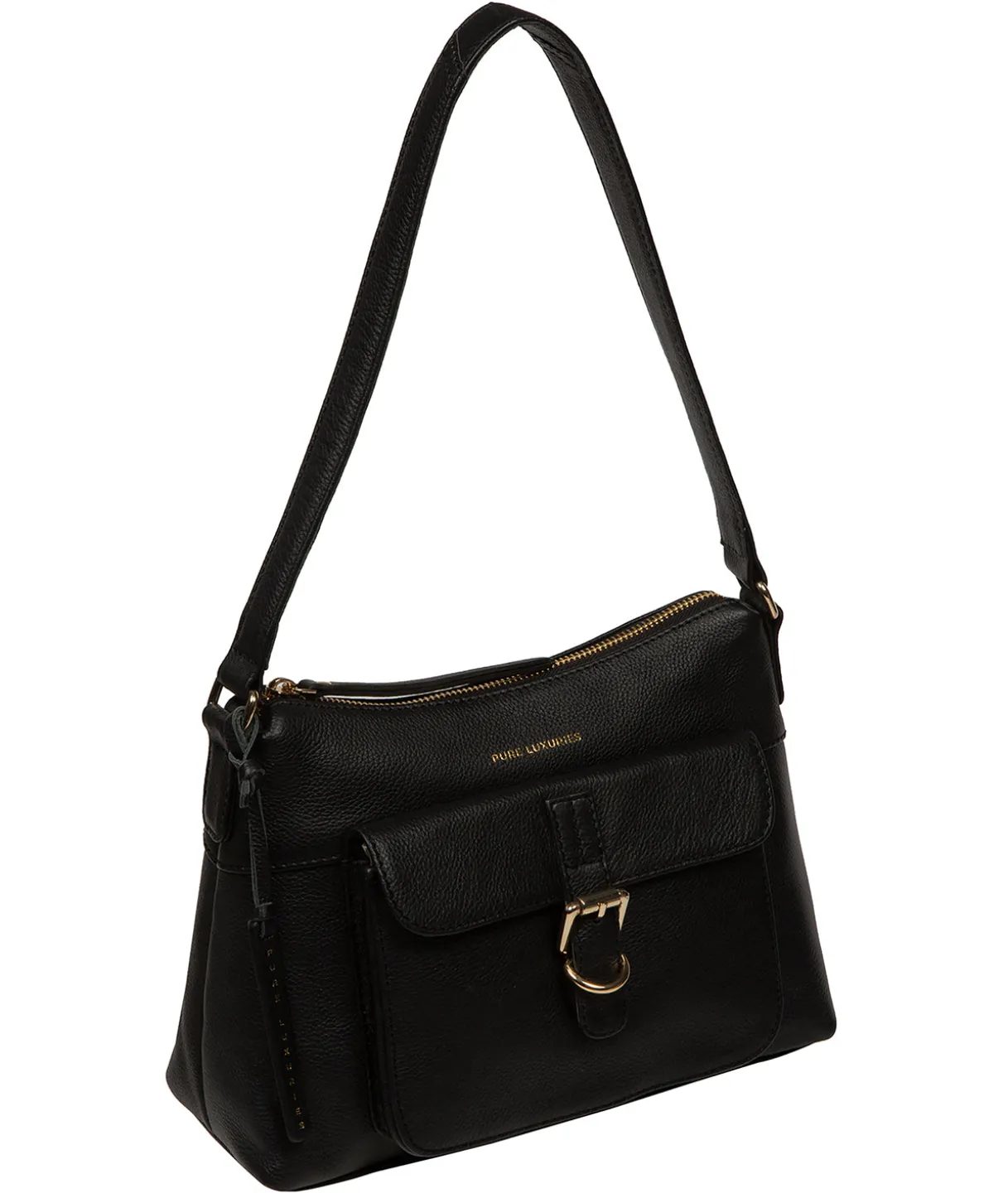 Lambourne' Black Leather Grab Bag