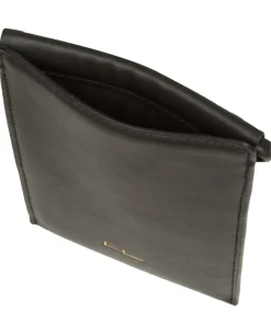 Lana' Black Nappa Leather Cross Body Phone Bag