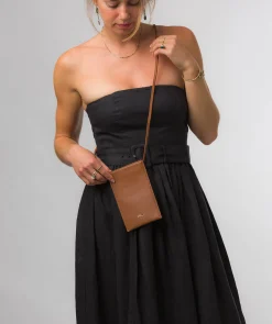 Lana' Oak Nappa Leather Cross Body Phone Bag