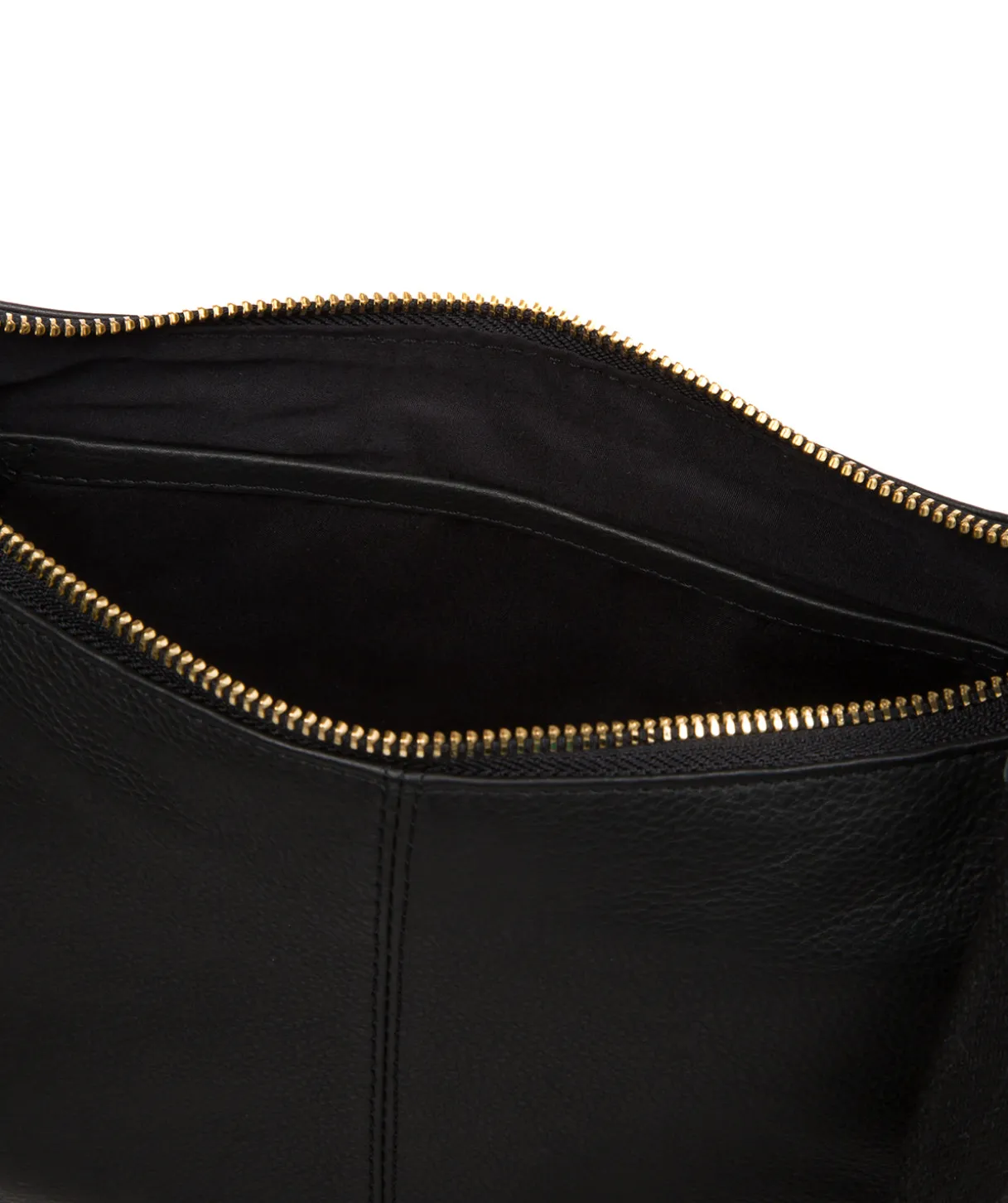 Lancaster' Black Leather Cross Body Bag