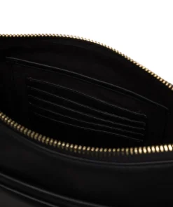 Laura' Black Leather Cross Body Bag