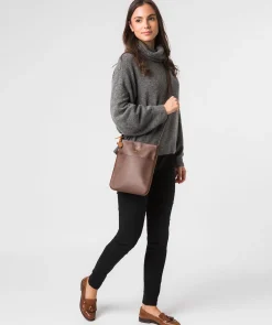 Lautner' Ombré Chestnut Vegetable-Tanned Leather Cross Body Bag