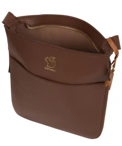Lautner' Ombré Chestnut Vegetable-Tanned Leather Cross Body Bag