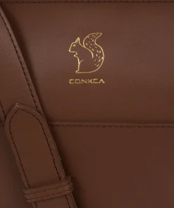 Lautner' Ombré Chestnut Vegetable-Tanned Leather Cross Body Bag