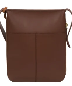 Lautner' Ombré Chestnut Vegetable-Tanned Leather Cross Body Bag