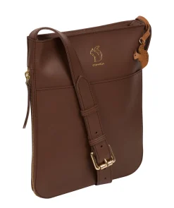 Lautner' Ombré Chestnut Vegetable-Tanned Leather Cross Body Bag
