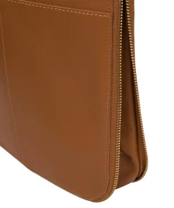 Lautner' Saddle Tan Vegetable-Tanned Leather Cross Body Bag