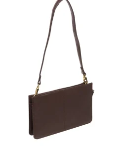 Layla' Hot Fudge Nappa Leather Grab Clutch Phone Bag