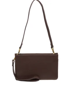 Layla' Hot Fudge Nappa Leather Grab Clutch Phone Bag