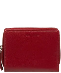 Leah' Red Leather Purse
