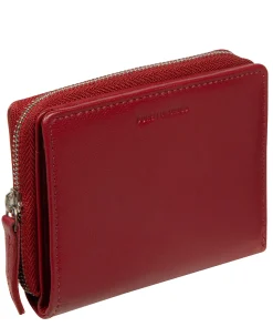 Leah' Red Leather Purse