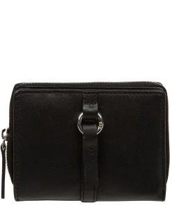 Lena' Black Leather Purse