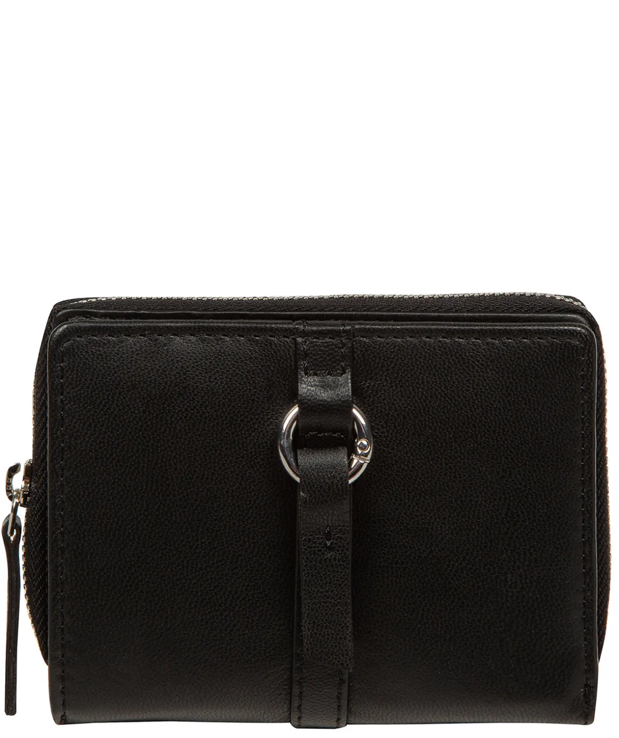 Lena' Black Leather Purse