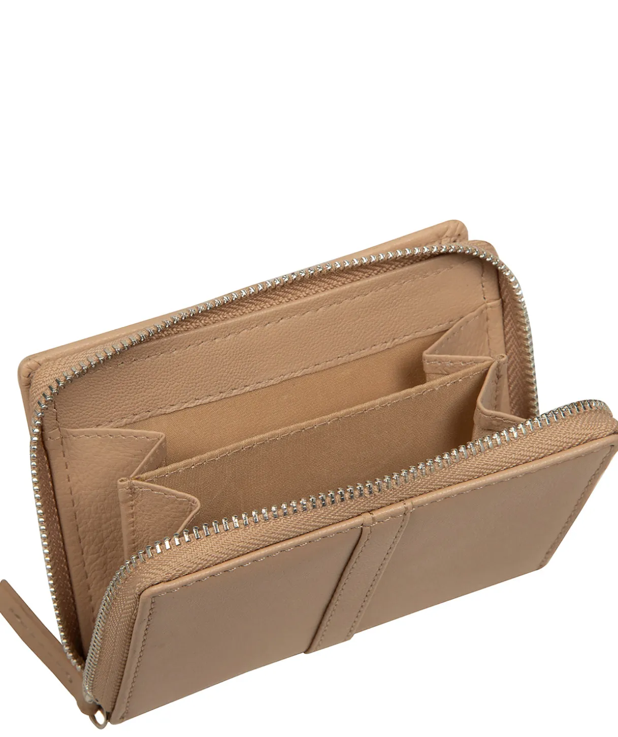 Lena' Latte Leather Purse