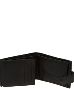 Leo' Black Leather Wallet