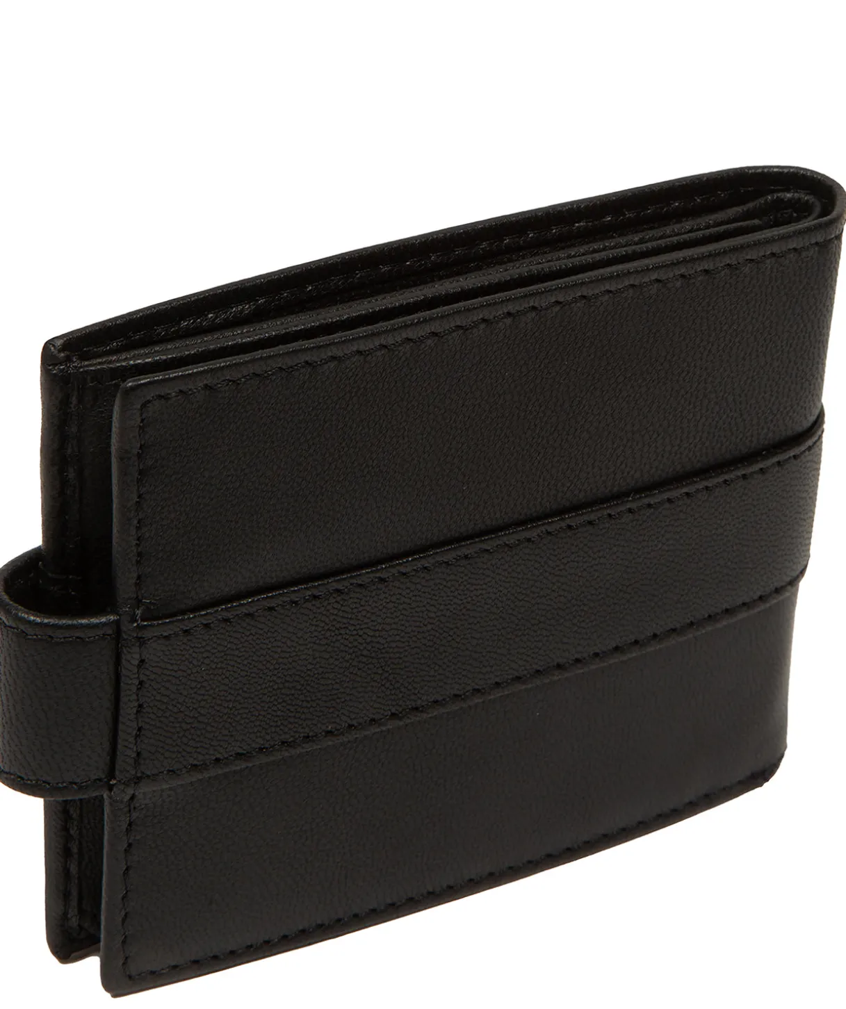 Leo' Black Leather Wallet