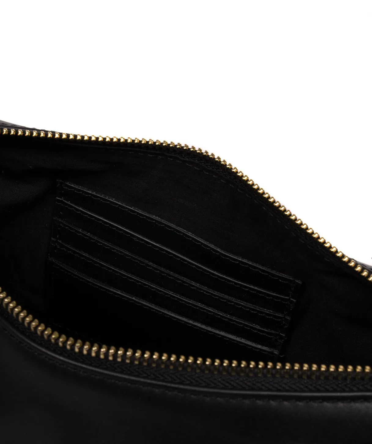 Leonora' Black Leather Cross Body Bag