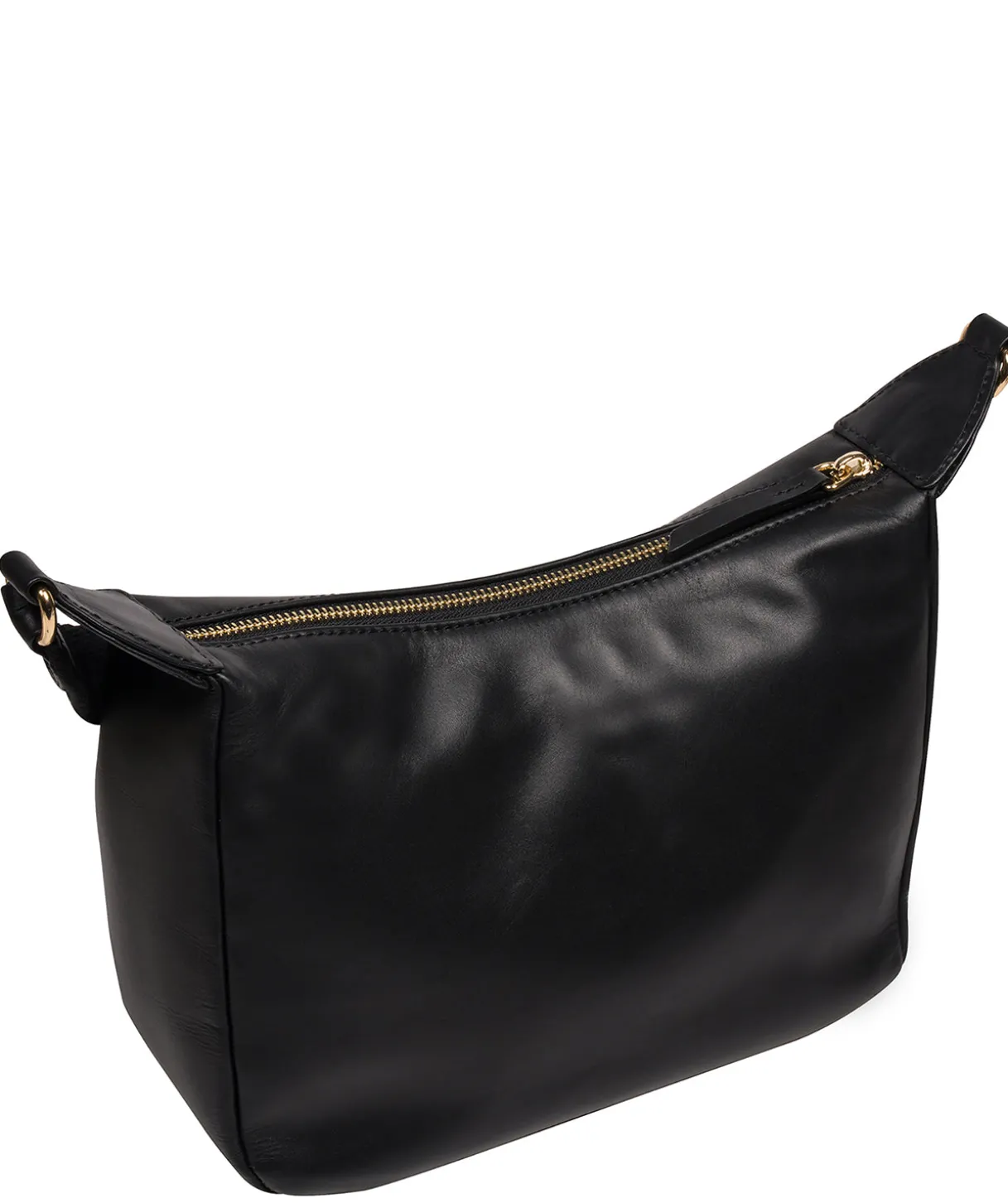 Leonora' Black Leather Cross Body Bag