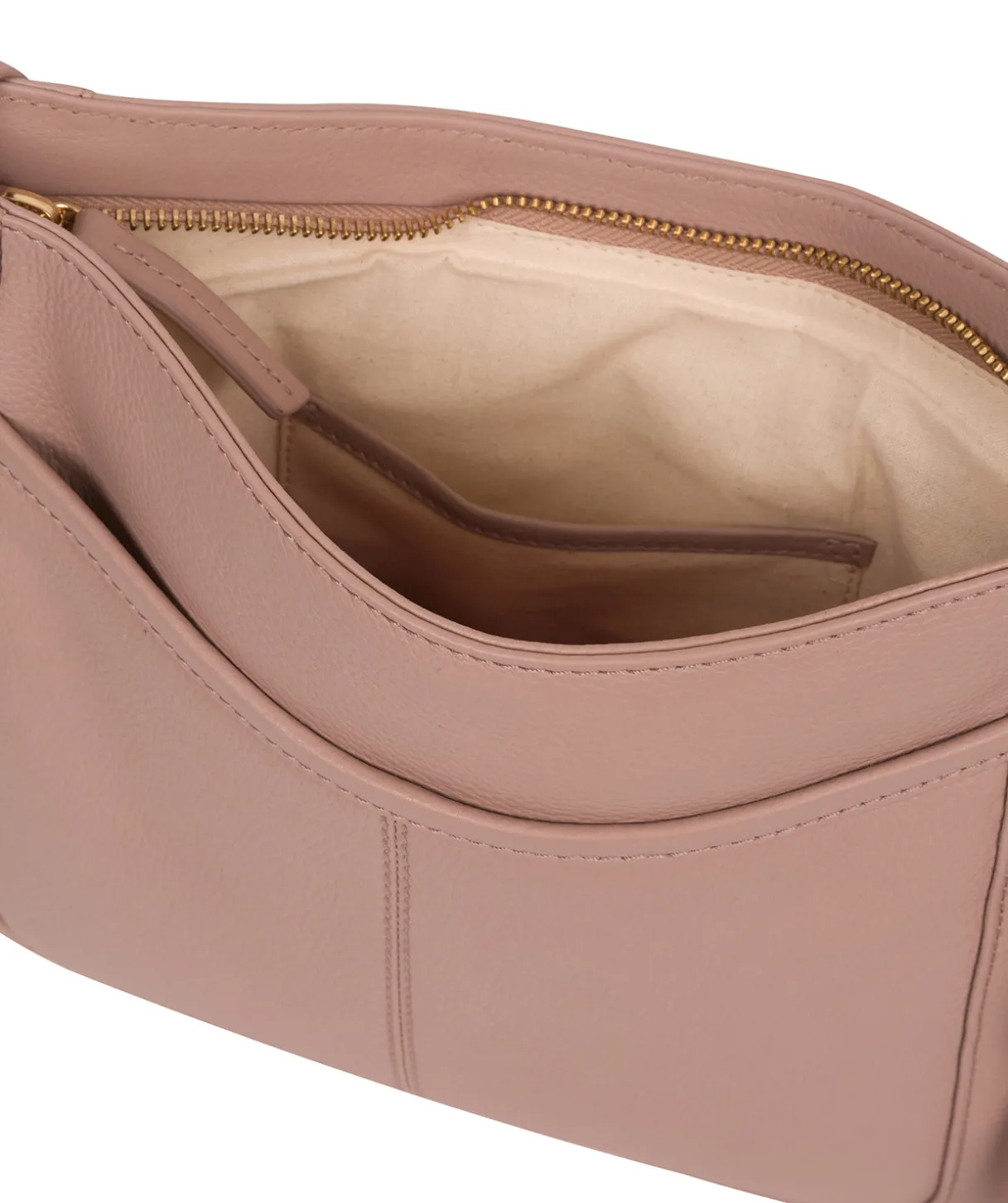 Lewes' Blush Pink Leather Cross Body Bag